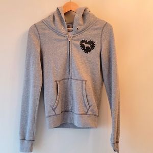 VS PINK grey love sweater